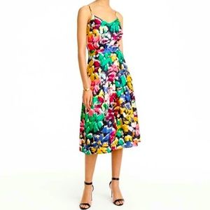 100% silk multicolor J.Crew dress